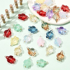 30Pcs Glass Pendants&nbsp;PALLOY-YW00034