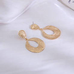 Alloy Dangle Stud Earrings&nbsp;FS-WG85499-01