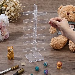 12-Tier Acrylic Display Risers for Game Accessories&nbsp;ODIS-WH0038-358