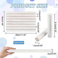 7-Slot Wooden Place Card Display Stands&nbsp;ODIS-WH0029-52D