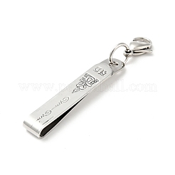 Tarnish Resistant 304 Stainless Steel Pendant Decorations&nbsp;STAS-C056-11P