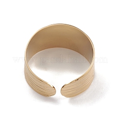 Ion Plating(IP) 304 Stainless Steel Cuff Rings&nbsp;RJEW-G285-84G