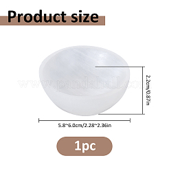 Natural Selenite Charging Bowl for Cleansing&nbsp;AJEW-WH0410-375