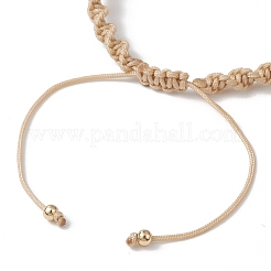 Natural Cultured Freshwater Pearl & Brass & 304 Stainless Steel Beads Braided Bead Bracelets for Women&nbsp;BJEW-JB13109-01