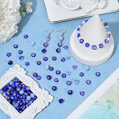 160Pcs 8 Styles Handmade Millefiori & Evil Eye Lampwork Beads&nbsp;LAMP-PA0001-73