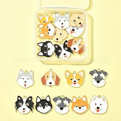 18Pcs 9 Styles Alloy Enamel Pendants&nbsp;ENAM-FS0003-63
