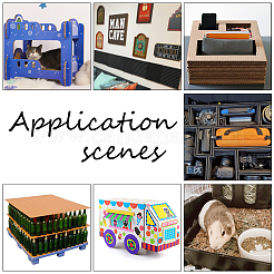 Plastic Corrugated Sheets Pads&nbsp;DIY-WH0622-128C-01