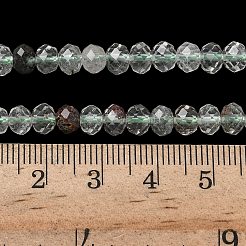 Natural Green Lodolite Quartz Bead Strands&nbsp;G-D344-A28