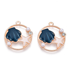 Alloy Enamel Pendants&nbsp;ENAM-CJC0014-01