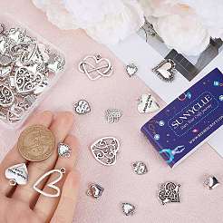 90Pcs 15 Style Tibetan Style Alloy Pendants&nbsp;TIBEP-SC0002-61