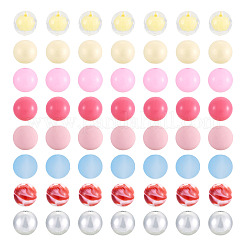 80Pcs 8 Styles Mixed Styles Acrylic Beads&nbsp;OACR-TA0005-11