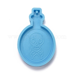 Bottle with Skull & Bone Pendant Silicone Molds&nbsp;DIY-M034-26