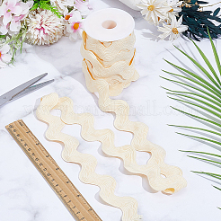 10 Yards Polyester Wave Lace Trim Ribbon&nbsp;OCOR-GF0005-96