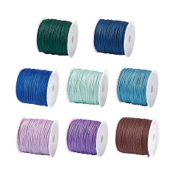 8 Rolls 8 Styles Nylon Braided Cord&nbsp;NWIR-YS0001-03