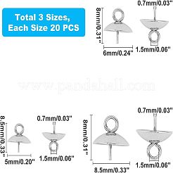 202 Stainless Steel Peg Bails Pendants&nbsp;STAS-UN0011-20