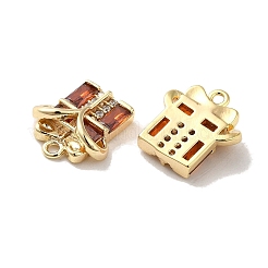 Brass with Glass Rhinestone Charms&nbsp;KK-H455-36G