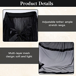 Polyester Tulle Skirt for Women&nbsp;AJEW-WH20080-14B