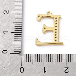 Rack Plating Brass Micro Pave Cubic Zirconia Pendant&nbsp;KK-H449-76G-01