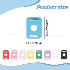 36Pcs 9 Colors PVC Shoelace Buckle Clips&nbsp;FIND-AN0001-10