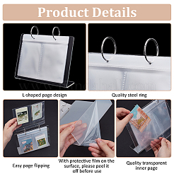 4 Inch Acrylic Desk Calendar Storage Photo Albums Stands&nbsp;AJEW-WH0819-011B