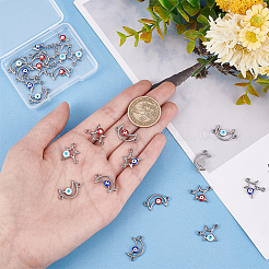 24Pcs 6 Styles 304 Stainless Steel Enamel Connector Charms&nbsp;STAS-DC0010-36