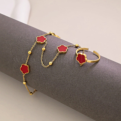 Stainless Steel Link Ring Bracelets&nbsp;HO2547