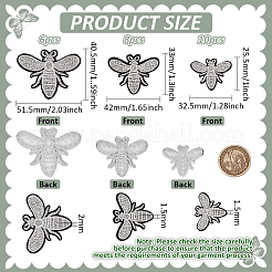 24Pcs 3 Styles Computerized Embroidery Cloth Iron on Sew on Patches&nbsp;PATC-FG0002-73A