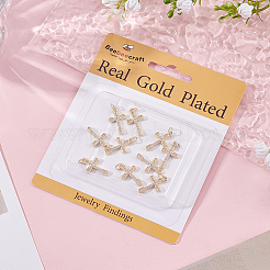 10Pcs Brass Micro Pave Cubic Zirconia Pendants&nbsp;KK-BBC0024-08
