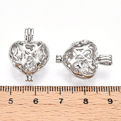 Brass Locket Pendants&nbsp;PALLOY-S094-43P-01