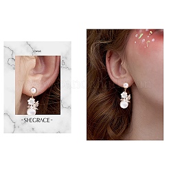 DIY Flower Drop Earring Making Kit&nbsp;DIY-SZ0009-77