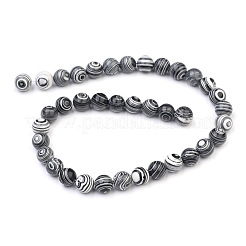 Synthetic Malachite Beads Strands&nbsp;G-I199-32-8mm-K
