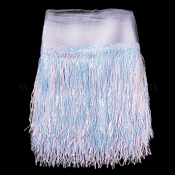 1Pc Sparkle Polyester Lace Ribbon with PET Paillette Tassel&nbsp;OCOR-PH0005-83