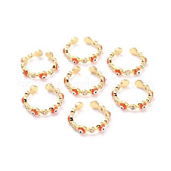 Brass Micro Pave Clear Cubic Zirconia Cuff Rings&nbsp;RJEW-O046-02G