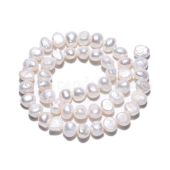 Natural Cultured Freshwater Pearl Beads Strands&nbsp;PEAR-N014-07K