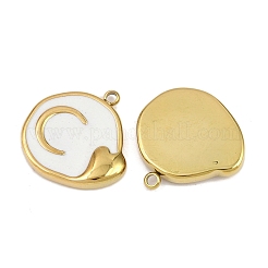304 Stainless Steel with Enamel Pendants&nbsp;STAS-Z166-19G-03