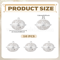 10Pcs Alloy Hollow Pendants&nbsp;FIND-LP0009-85