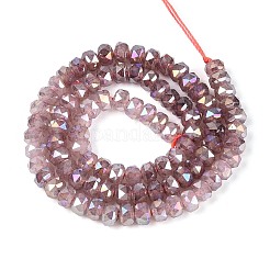 Anti-Tarnish Electroplate Glass Imitation Jade Beads Strands&nbsp;EGLA-T029-6mm-13E