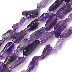 Natural Amethyst Beads Strands&nbsp;G-Z130-B01-01