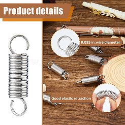 10Pcs Stainless Steel Tension Spring Hook&nbsp;AJEW-FH0006-13B