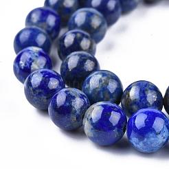 Natural Lapis Lazuli Beads Strands&nbsp;X-G-E465-8mm-01