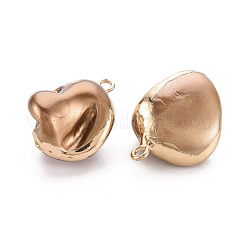 Electroplate Freshwater Shell Pendants&nbsp;SHEL-T018-12G-05