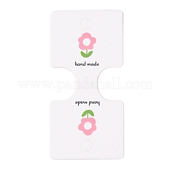 Folding Flower Pattern Paper Jewlery Display Cards for Necklaces&nbsp;CDIS-T004-22