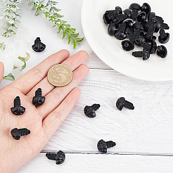 15Pcs Plastic Craft Safety Screw Dog Noses&nbsp;DOLL-GF0001-17