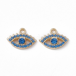 Alloy Rhinestone Pendants&nbsp;PALLOY-P287-06G-002