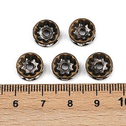 Brass Rhinestone Spacer Beads&nbsp;RB-A014-Z10mm-01AB-NF