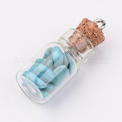 Glass Bottle Pendants&nbsp;X-PALLOY-JF00248