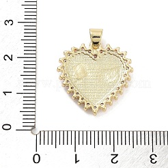 Rack Plating Brass Micro Pave Cubic Zirconia Pendants&nbsp;KK-Z064-05G