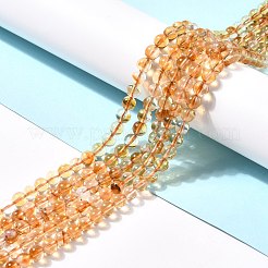 Heated Natural Citrine Bead Strands&nbsp;X-G-P466-01D