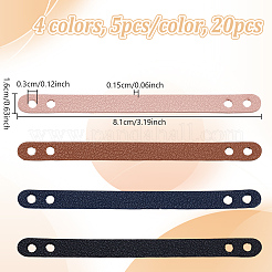 20Pcs 4 Colors PU Leather Bag Handles&nbsp;FIND-NB0006-62