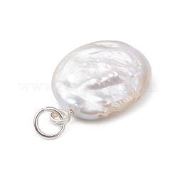 Natural Keshi Pearl Pendants&nbsp;PALLOY-JF04810-02